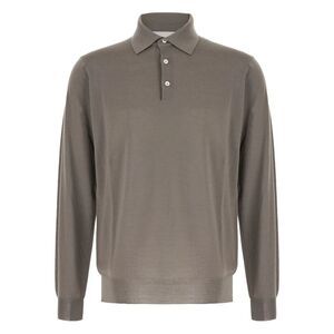 Lardini Men Long-Sleeved Knit Polo